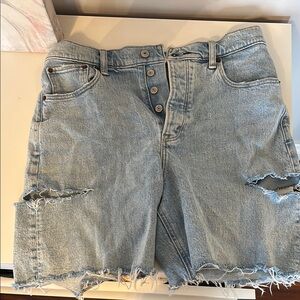 Abercrombie Dad Shorts - Distressed Women's Shorts